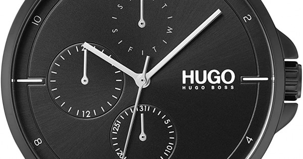 Hugo Boss Men S Black Dial Brown Leather Watch
