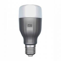 مجموعة مصابيح LED ذكية وملونة بقاعدة E27 إصدار عالمي من قطعتين أبيض/رمادي