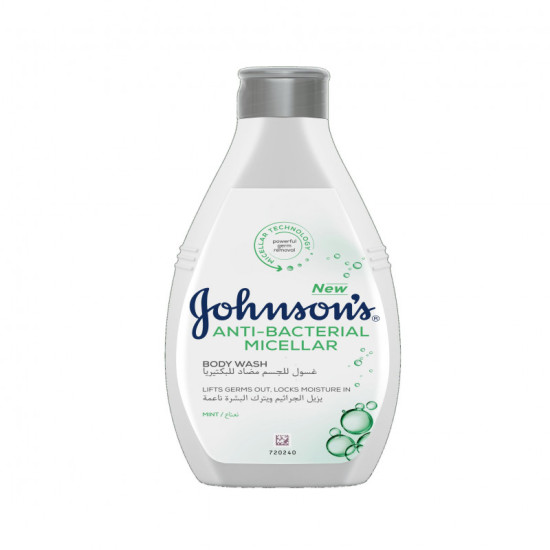 جونسون - غسول الجسم مضاد البيكتيريا برائحة النعناع 400 مل