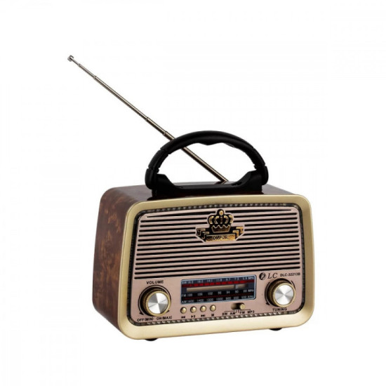 راديو زمان مع مكبر صوت بلوتوث مزود بمدخل ذاكرة و aux و يو اس بي -  DLC-32213B